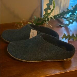 Glerup Forest Green Rubber Bottom Slip-On Shoes 44
